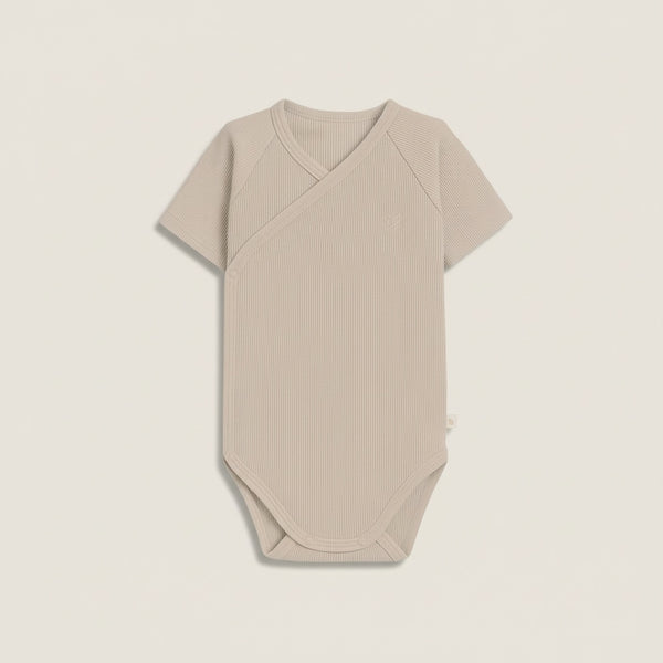 Body kopertowe KR - Light beige - z prążkowanej dzianiny