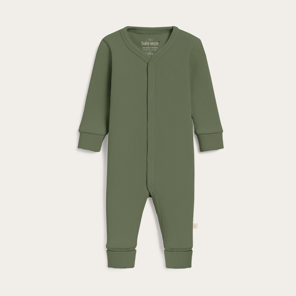 Rampers Niemowlęcy z Regulacją – Green Olive