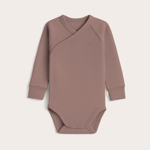 Body kopertowe - Vintage Rose - z prążkowanej dzianiny
