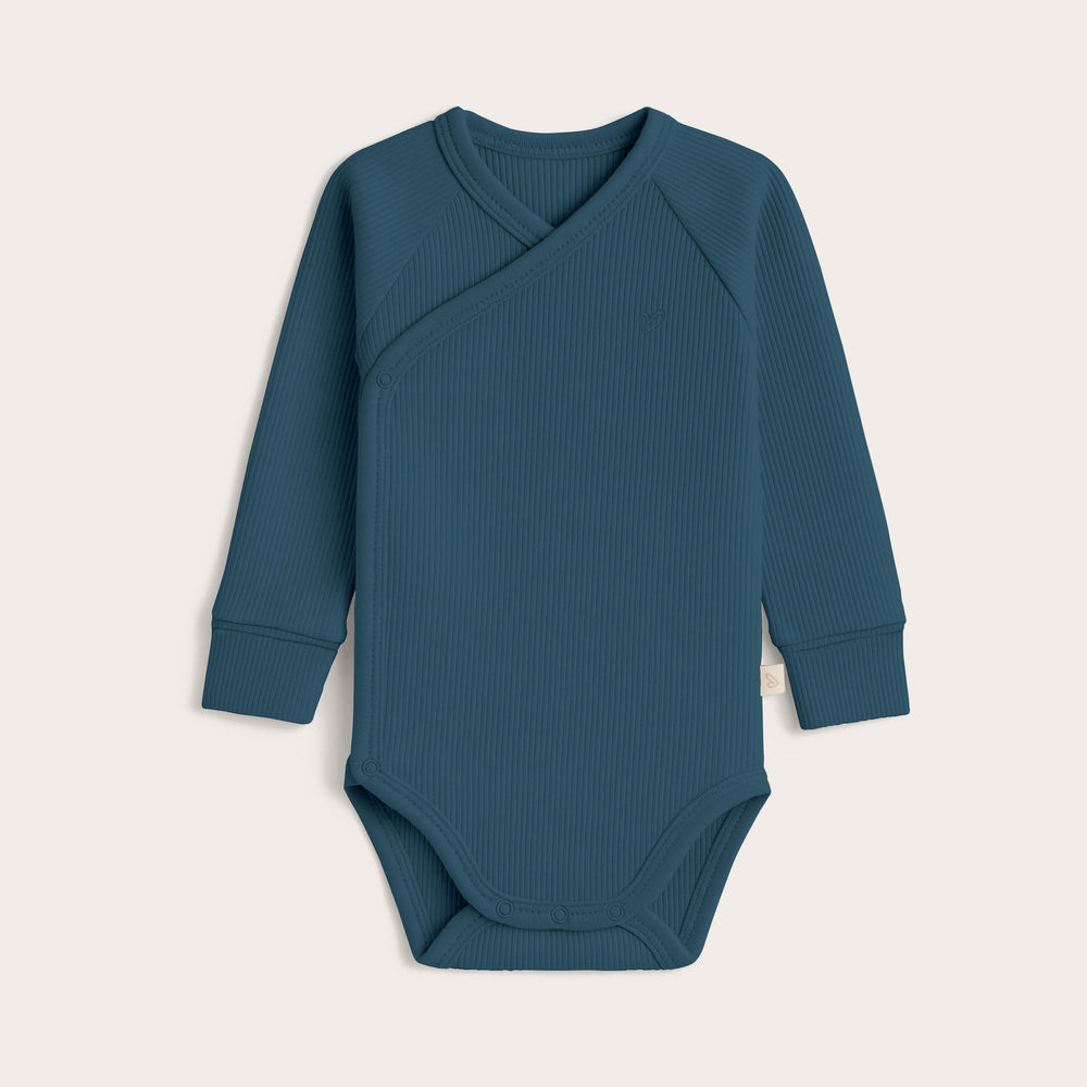Body kopertowe - Royal Blue - z prążkowanej dzianiny