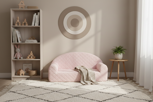 Sofa Velvet - Sephia rose