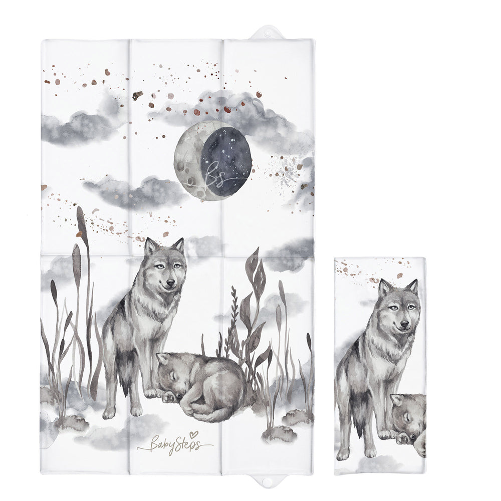 Składana mata do przewijania - Wolf moonlight