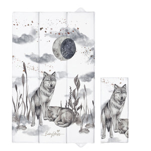 Składana mata do przewijania - Wolf moonlight