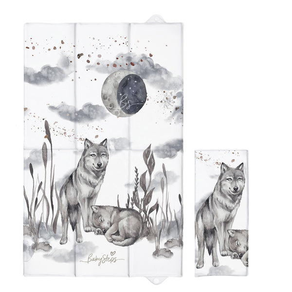 Składana mata do przewijania - Wolf moonlight