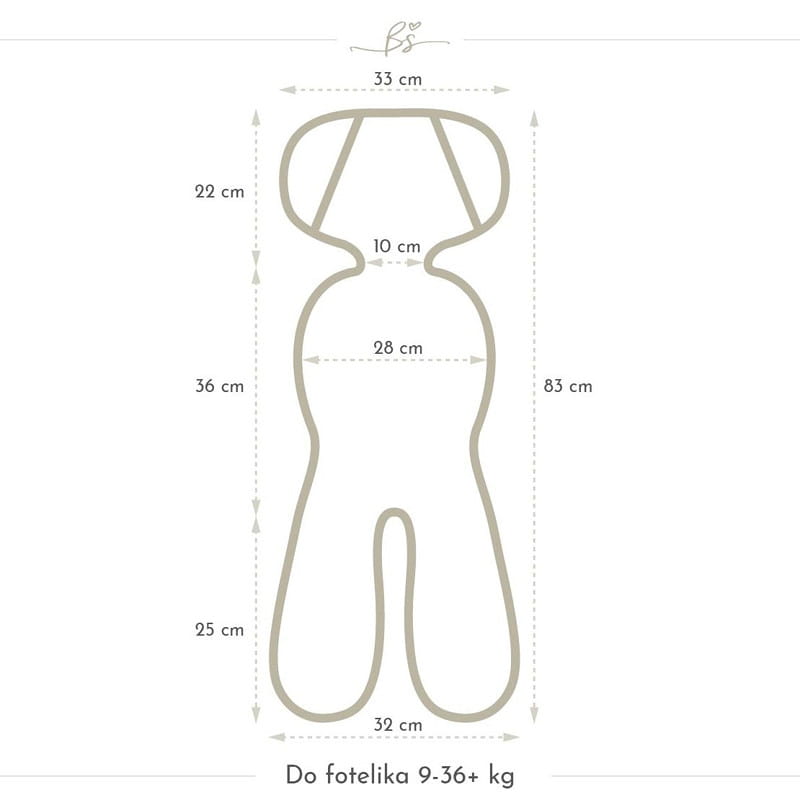 Wkładka do fotelika 3D - Natura