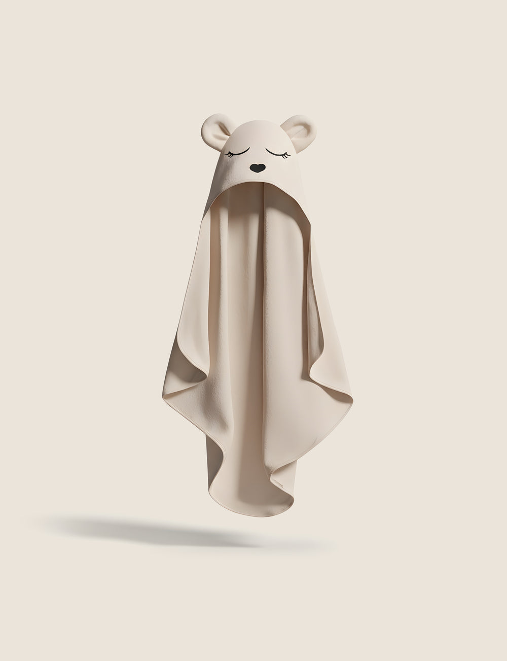 Ręcznik dziecięcy bambusowy miś - Beige