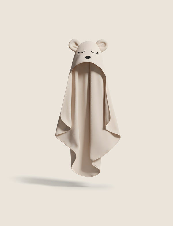 Ręcznik dziecięcy bambusowy miś - Beige