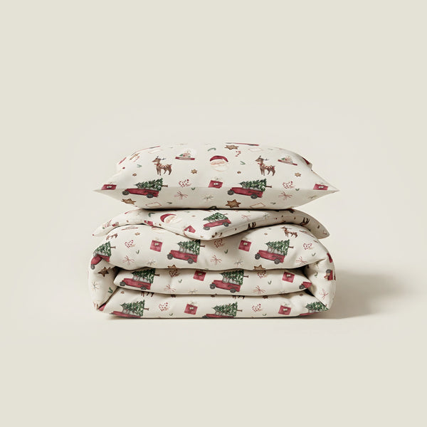 Kolekcja Świąteczna - Pościel dwustronna z wypustką