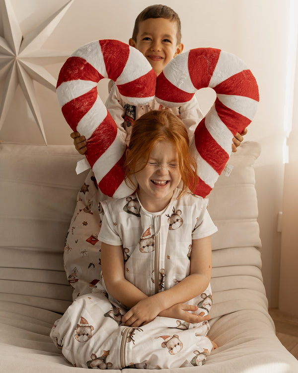 Kolekcja świąteczna - Śpiworek z nogawkami - Beżowy