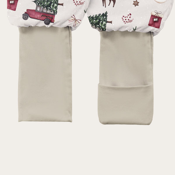 Kolekcja świąteczna - Śpiworek z nogawkami - Beżowy