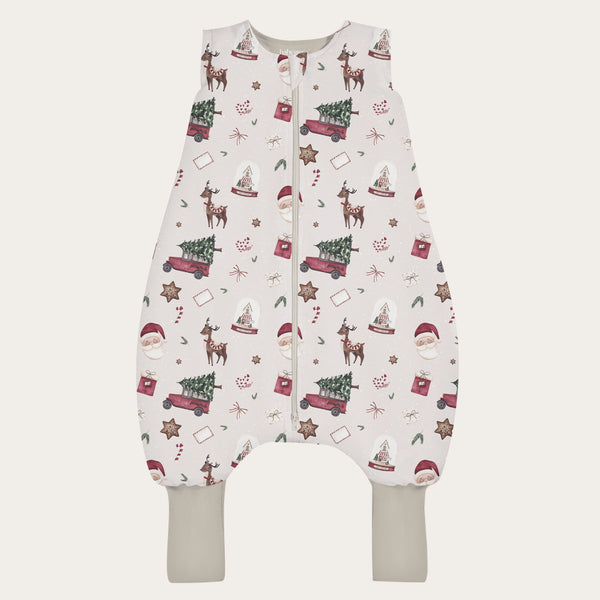 Kolekcja świąteczna - Śpiworek z nogawkami - Beżowy