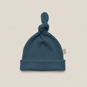 Czapeczka niemowlęca – Royal Blue - dzianina prążkowana