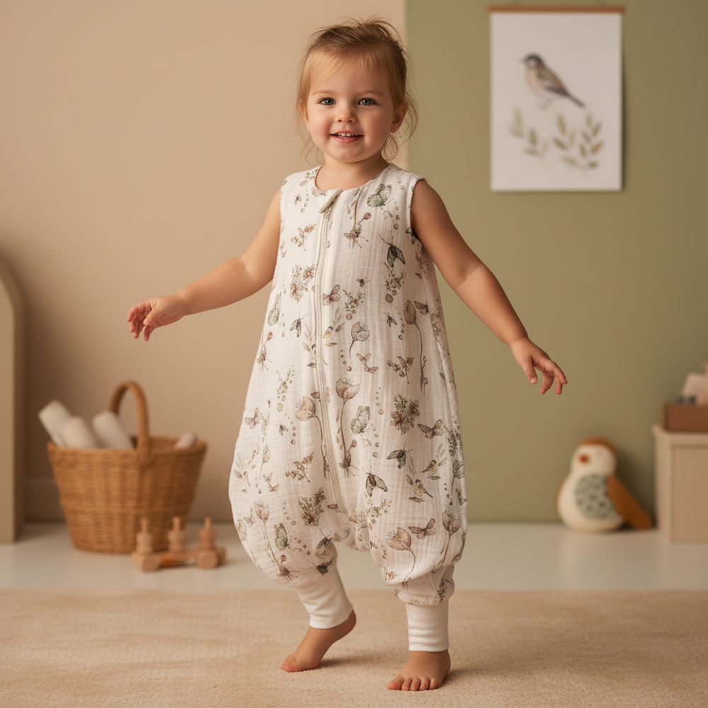 0,5 TOG Muślinowy śpiworek z nogawkami - Natura