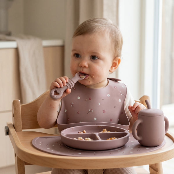 Śliniaczek silikonowy - Flower