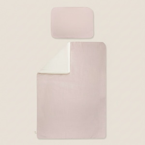 Pościel LINEN dwustronna z wypustką - White/Sepia rose