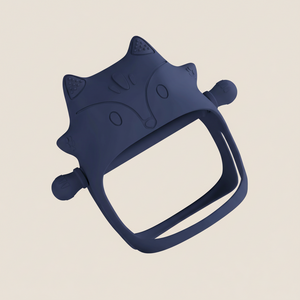 Gryzak silikonowy Lisek - Granatowy