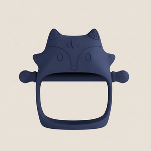 Gryzak silikonowy Lisek - Granatowy