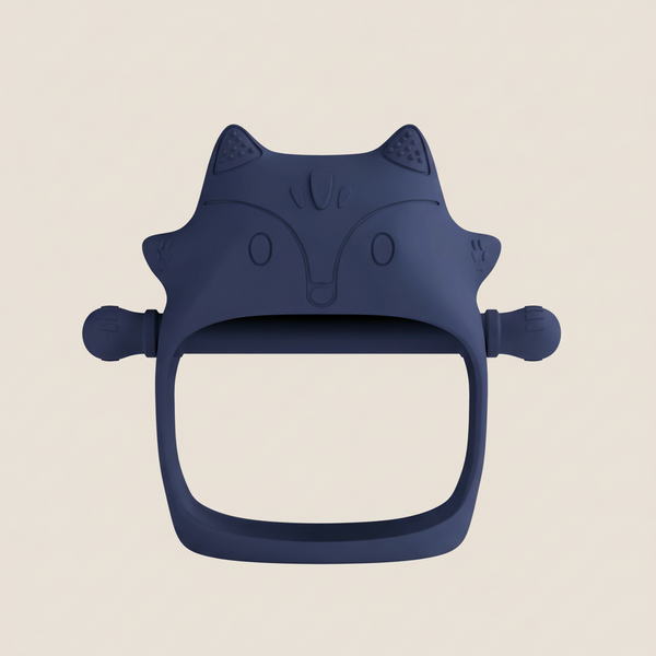 Gryzak silikonowy Lisek - Granatowy