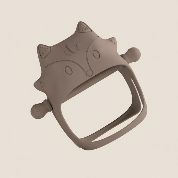 Gryzak silikonowy Lisek - Pastelowy róż