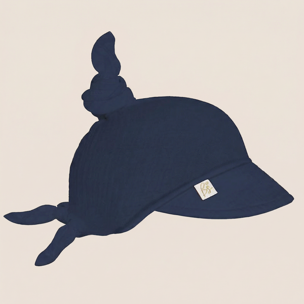 Muślinowa chusteczka na głowę - Navy