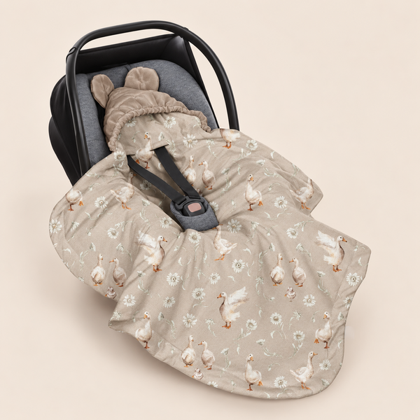 Kocyk do fotelika - Goose family/Vintage beige