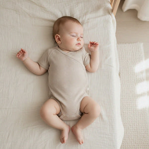Body kopertowe KR - Light beige - z prążkowanej dzianiny