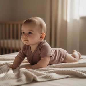 Body kopertowe KR - Vintage Rose - z prążkowanej dzianiny