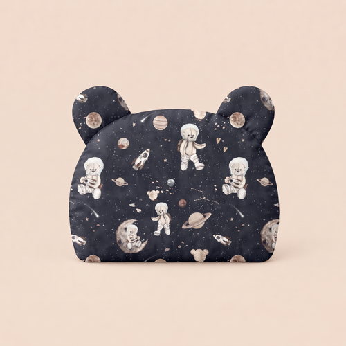 Bawełniana poduszka - Space Teddy Dark