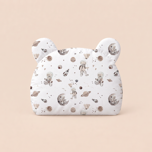 Bawełniana poduszka - Space teddy white