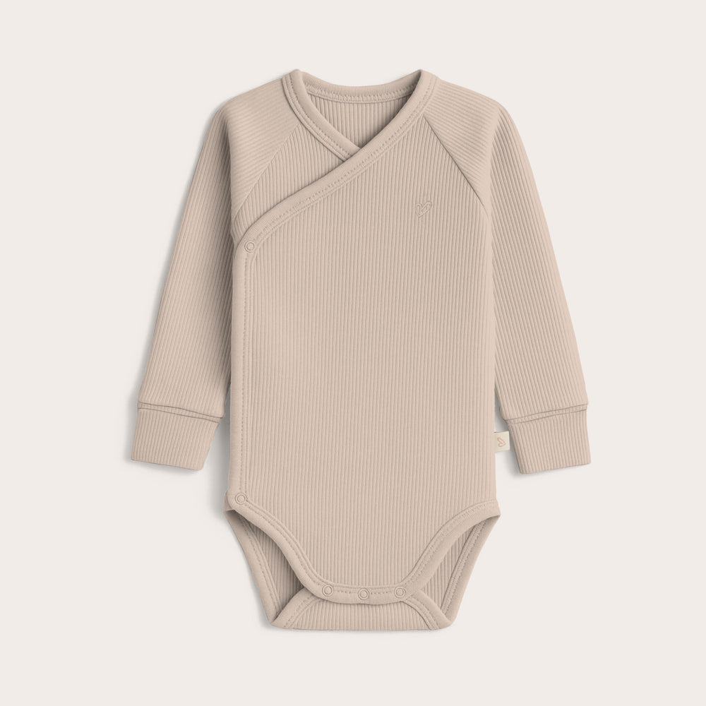 Body kopertowe - Light Beige- z prążkowanej dzianiny