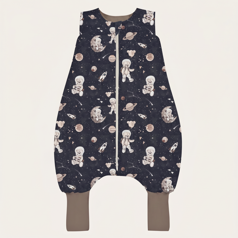 Śpiworek z nogawkami - Space teddy dark LIMITED