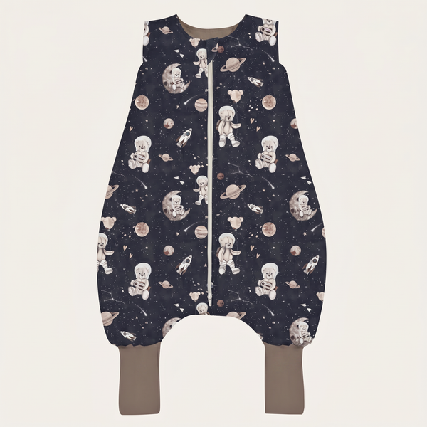 Śpiworek z nogawkami - Space teddy dark LIMITED