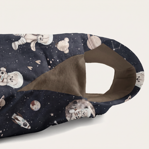 Śpiworek z nogawkami - Space teddy dark LIMITED